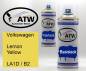 Preview: Volkswagen, Lemon Yellow, LA1D / B2: 400ml Sprühdose + 400ml Klarlack - Set, von ATW Autoteile West.